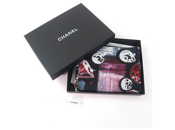 Chanel Multicolor Schal aus 100% Kaschmir Mehrfarben - Ansicht 2