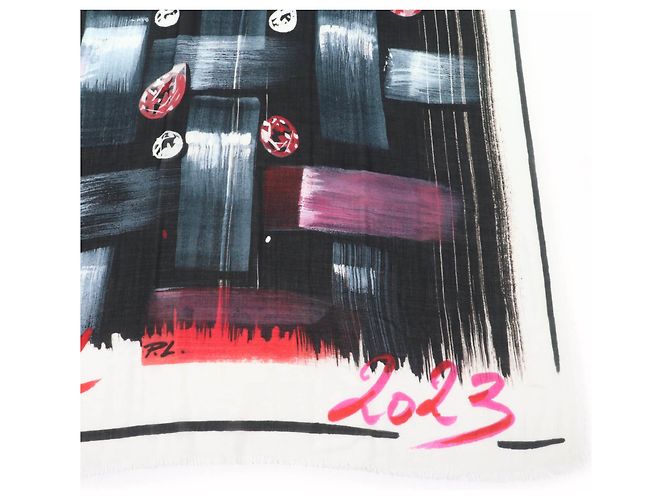 Chanel Multicolor Schal aus 100% Kaschmir Mehrfarben - Ansicht 5