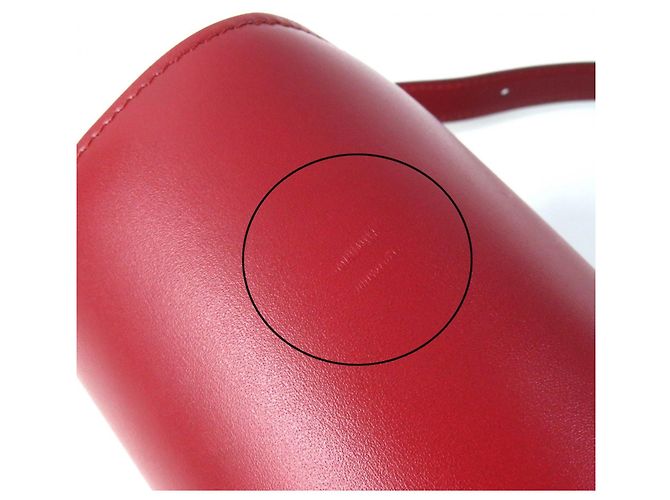 Classic Box Céline Borsa a spalla in pelle classica Celine Small Box Rosso - vista 13
