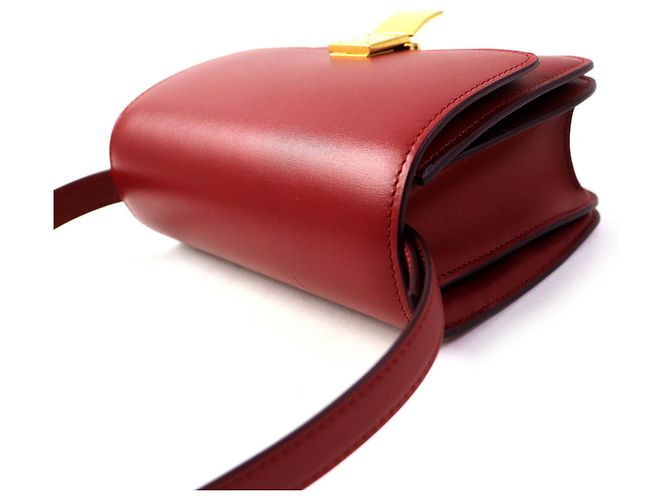 Classic Box Céline Borsa a spalla in pelle classica Celine Small Box Rosso - vista 4