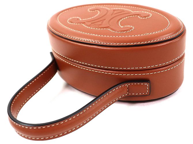 Céline Borsa Minaudière Ovale Celine Marrone - vista 4