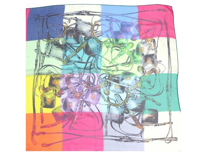 Sciarpa in seta Brides Rebelles di Hermès Multicolore - vista 2