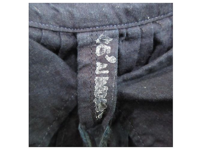 Autre Marque 45R Hemdblusenkleid mit Raffung Blau - Ansicht 10