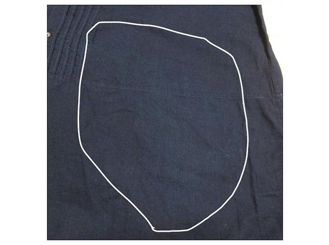 Autre Marque 45R Hemdblusenkleid mit Raffung Blau - Ansicht 8