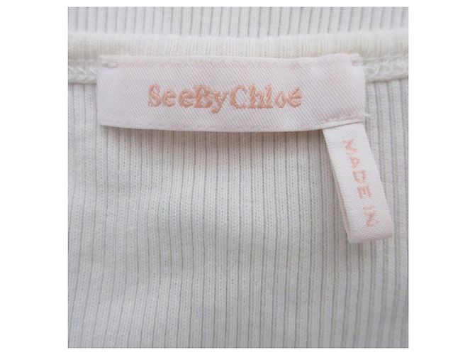 Chloé Top de Punto See By Chloe Blanco - vista 5