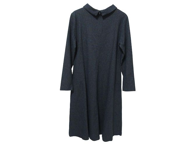 Vestido Largo Rayado Max Mara Weekend Azul Azul marino - vista 2