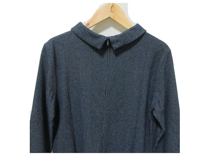 Vestido Largo Rayado Max Mara Weekend Azul Azul marino - vista 5