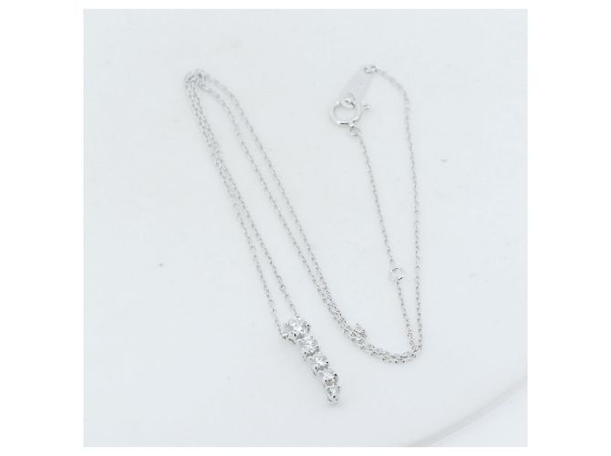 Collana in diamante Mikimoto K18WG Argento - vista 2