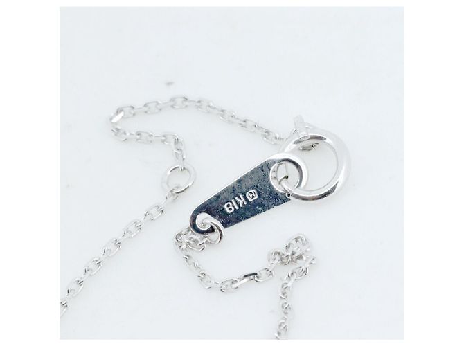 Collana in diamante Mikimoto K18WG Argento - vista 3