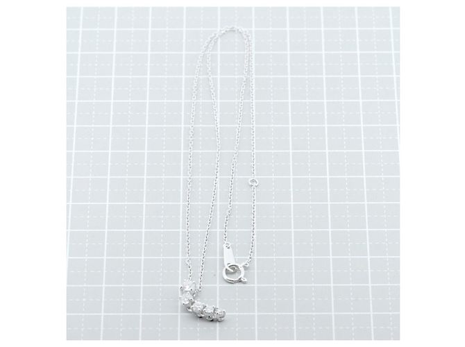 Collana in diamante Mikimoto K18WG Argento - vista 6
