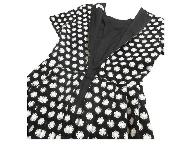 Autre Marque Blugirl Schlagkleid Schwarz Weiß - Ansicht 4