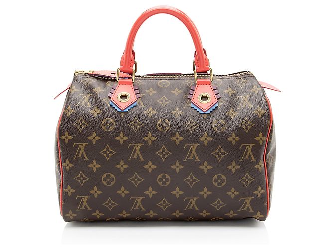 Louis Vuitton Limited Edition Monogram Canvas Totem Speedy 30 Tasche Braun - Ansicht 3