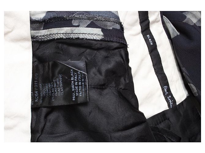 Paul Smith-Hosen mit verblasstem Blumenmuster Blau - Ansicht 6