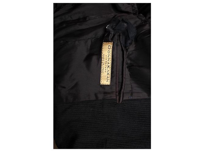 Schwarzer Rippvelours-Blazer von Donna Karan - Ansicht 6