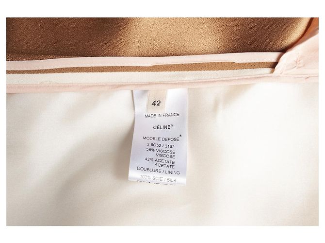 Céline Celine Tricolor Halterkleid Braun - Ansicht 5