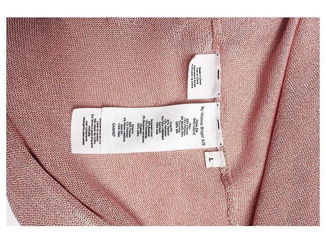 Camiseta rosa con lurex By Malene Birger - vista 5