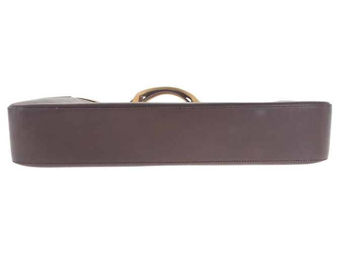Gucci Leder Tragetasche Braun - Ansicht 10