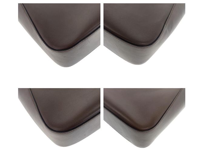 Gucci Leder Tragetasche Braun - Ansicht 3