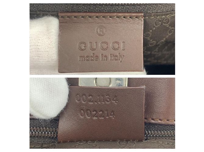 Gucci Leder Tragetasche Braun - Ansicht 4