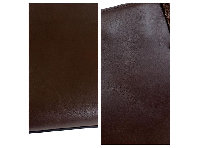 Gucci Leder Tragetasche Braun - Ansicht 5