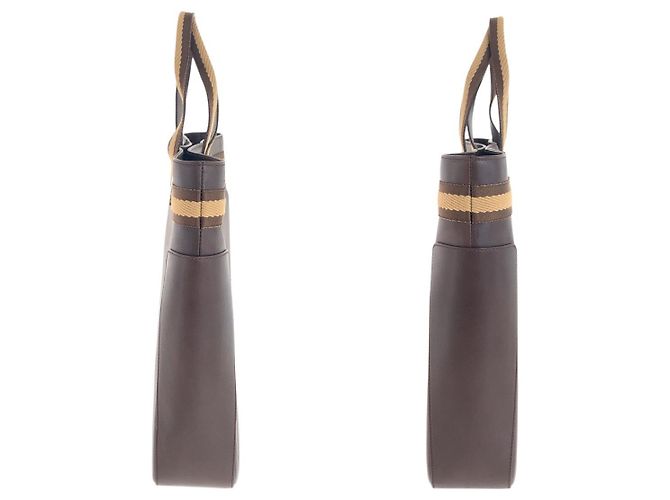 Gucci Leder Tragetasche Braun - Ansicht 8