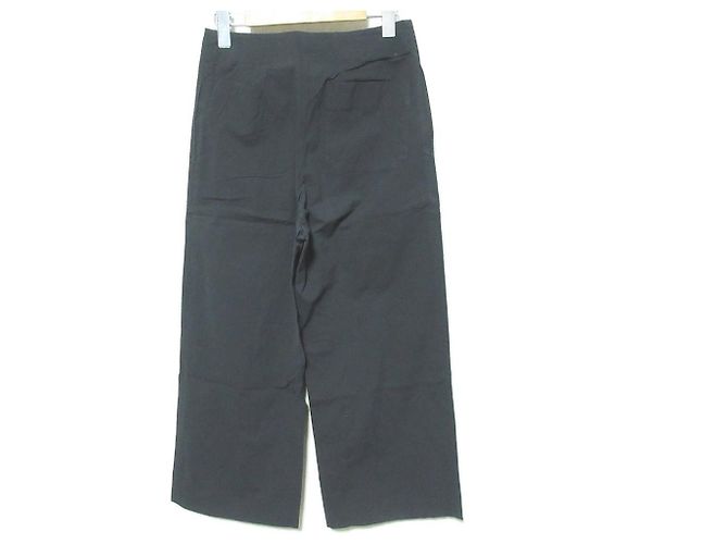 Autre Marque Calça cropped larga em algodão leve stretch DES PRES Preto - vista 2