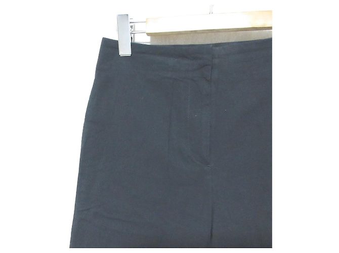 Autre Marque Calça cropped larga em algodão leve stretch DES PRES Preto - vista 3
