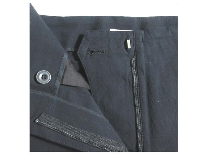 Autre Marque Calça cropped larga em algodão leve stretch DES PRES Preto - vista 4