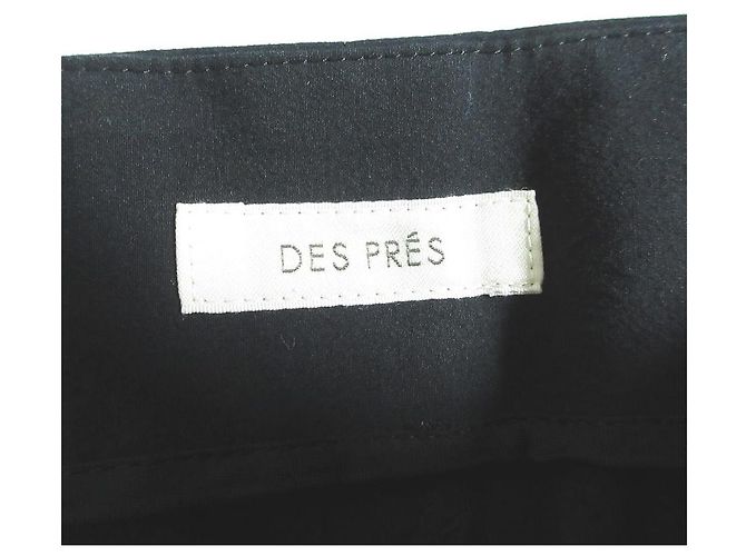 Autre Marque Calça cropped larga em algodão leve stretch DES PRES Preto - vista 5