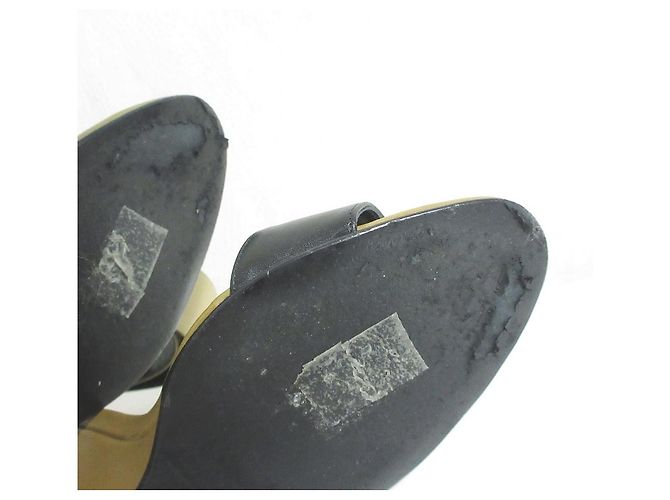 Autre Marque Sandali wedge color block Pierre Hardy Nero Beige - vista 10