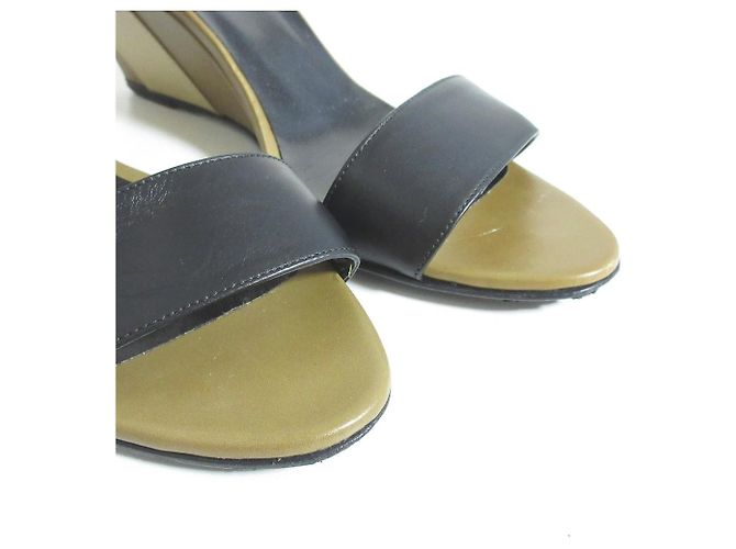 Autre Marque Sandali wedge color block Pierre Hardy Nero Beige - vista 2