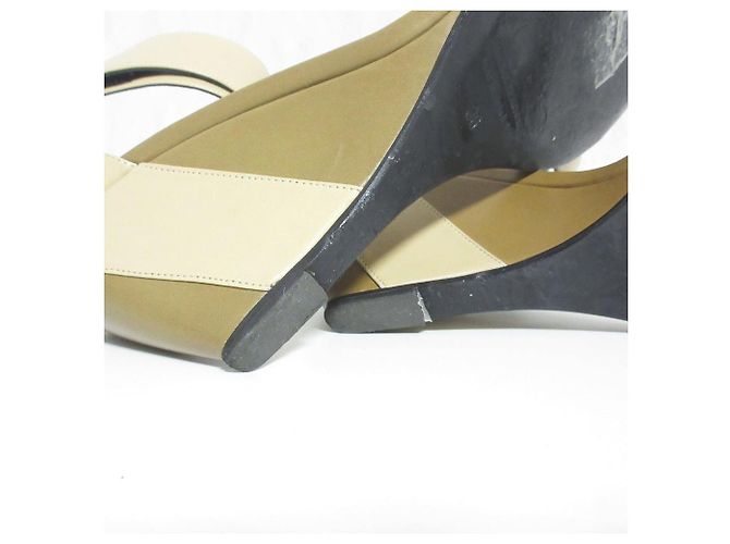 Autre Marque Sandali wedge color block Pierre Hardy Nero Beige - vista 8
