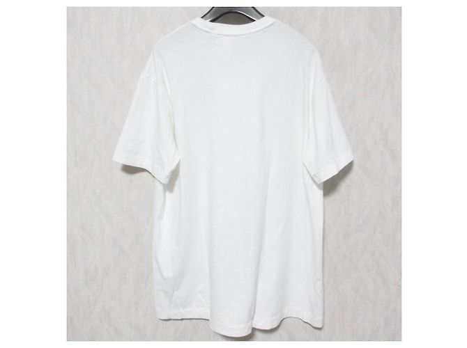 Autre Marque Camiseta de algodón con estampado de logo LIMI fuego Blanco - vista 2