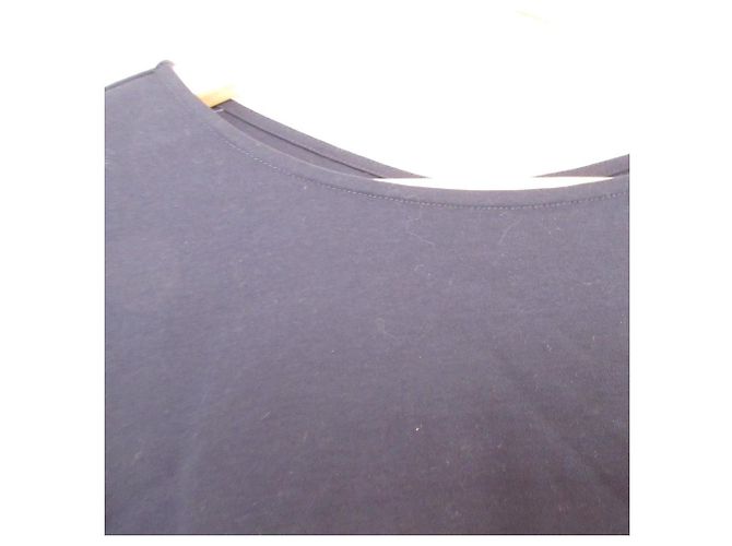 Autre Marque Pullover con maniche in chiffon liscio a torsione alta Kumikyoku Blu Blu navy - vista 3