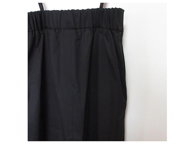Autre Marque Yori Hochtailliertes I-Line Kleid Schwarz - Ansicht 3