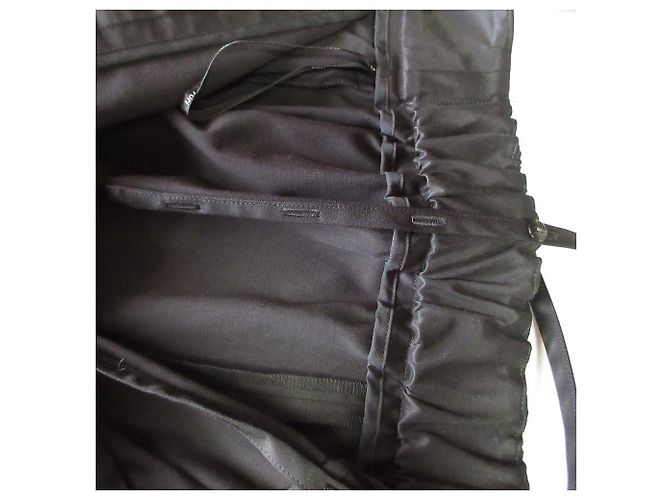 Autre Marque Yori Hochtailliertes I-Line Kleid Schwarz - Ansicht 5
