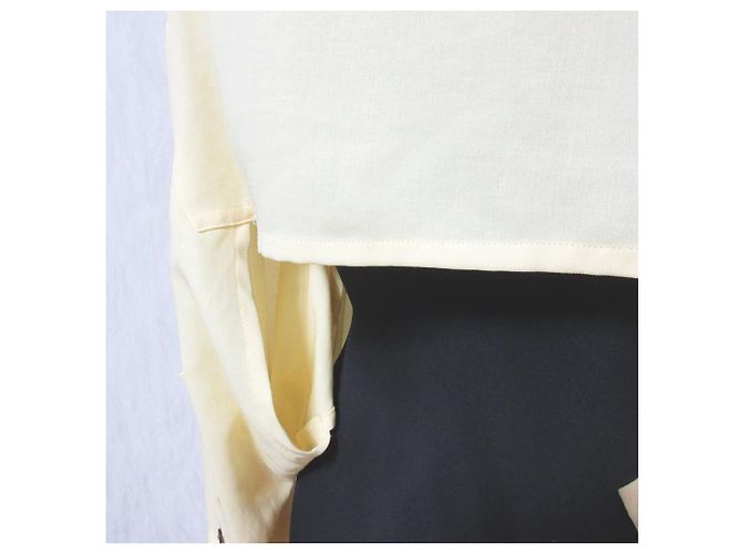 Autre Marque Ujoh Hem Knot Halbshirts Bluse Gelb - Ansicht 6