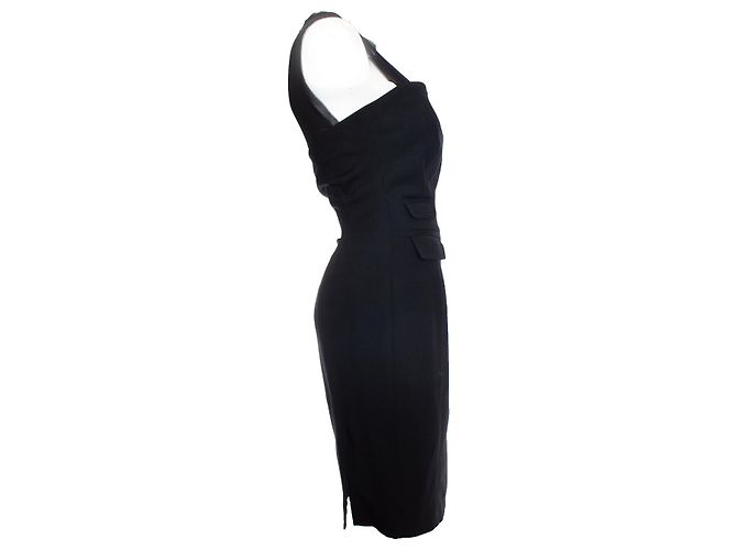 Schwarzes Bleistiftkleid Dsquared2 - Ansicht 3
