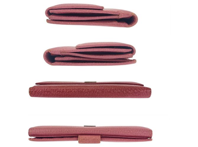 Portafoglio lungo in pelle rosa Gucci - vista 10
