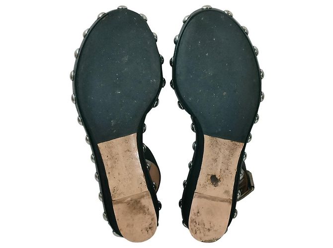 Autre Marque Sandali con zeppa in pelle chiodati Gianvito Rossi Nero - vista 8