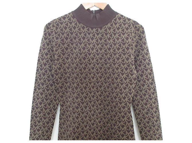 MK Signature Strickkleid von Michael Michael Kors Braun - Ansicht 3