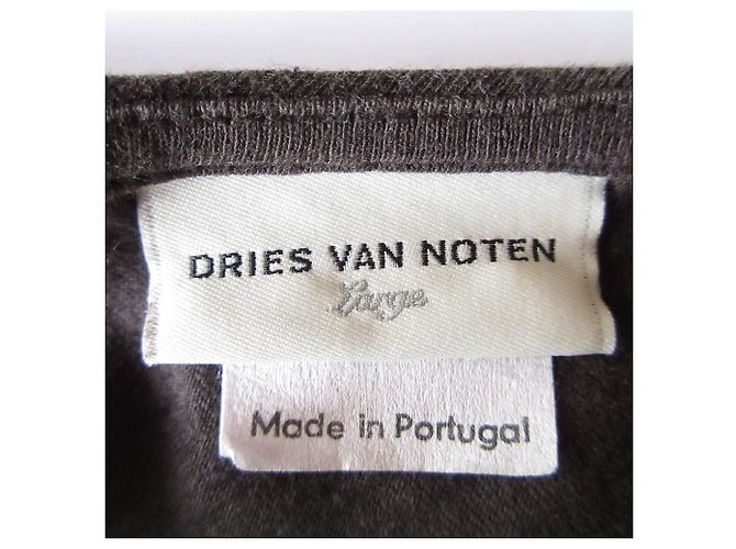 Autre Marque Top de mezcla de lino Dries Van Noten Gris Gris antracita - vista 4