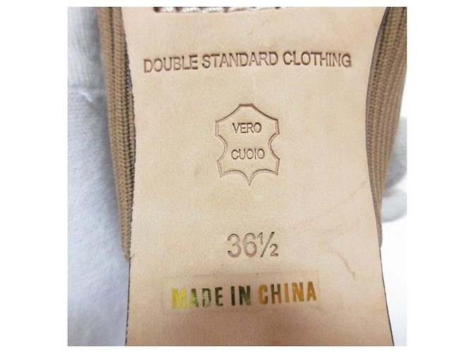 Autre Marque Sandali in maglia a coste Double Standard Clothing Marrone Cammello - vista 10