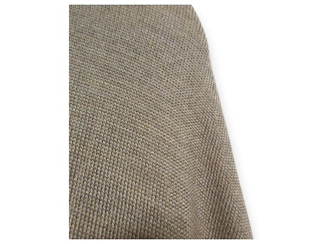Autre Marque Cardigan lungo in seta e cashmere ebure Beige - vista 6