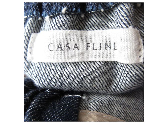 Autre Marque Vestido Largo de Denim CASA FLINE Azul - vista 3