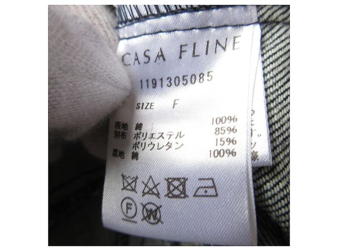 Autre Marque Vestido Largo de Denim CASA FLINE Azul - vista 4
