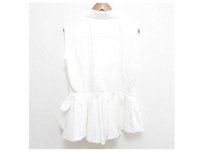 Autre Marque Camisa sin mangas Peplum Cygne Blanco - vista 2