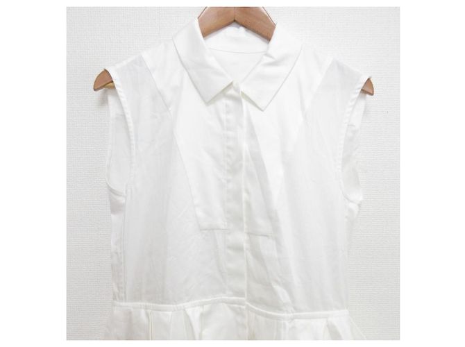 Autre Marque Camisa sin mangas Peplum Cygne Blanco - vista 3