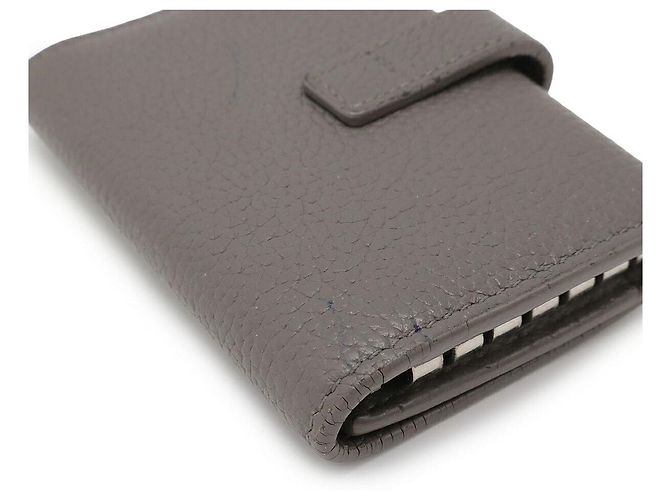 Yves Saint Laurent Saint Laurent Paris Leather Key Case Grey - view 3