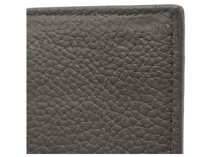 Yves Saint Laurent Saint Laurent Paris Leather Key Case Grey - view 6
